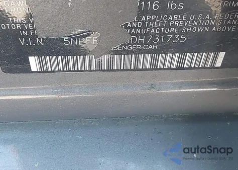 2013 Hyundai Sonata Gls from USA, damaged, VIN 5NPEB4AC6DH731735